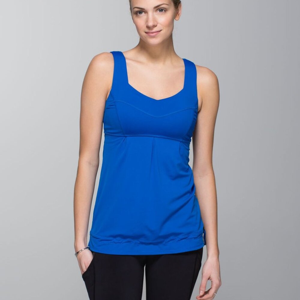 Lululemon Tame Me Tank in Baroque Blue